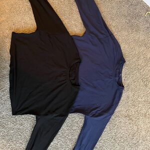 Bundle: lululemon athletica Black and Navy Crop Tops